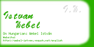 istvan webel business card